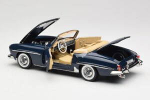 Mercedes 190 SL W121 Middle Blue Norev 1:18 183403 Metal — billede 5 af 8