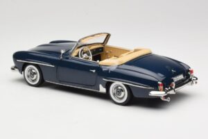 Mercedes 190 SL W121 Middle Blue Norev 1:18 183403 Metal — billede 7 af 8