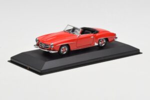 Mercedes 190 SL W121 Rød Minichamps 1:43 940033131 Metal — billede 2 af 4