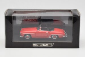 Mercedes 190 SL W121 Rød Minichamps 1:43 940033131 Metal — billede 4 af 4