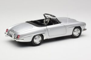 Mercedes 190 SL W121 Sølv Grå Minichamps 1:18 100037031 Metal — billede 3 af 8