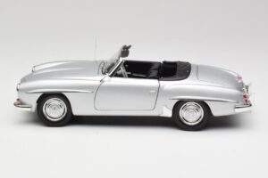 Mercedes 190 SL W121 Sølv Grå Minichamps 1:18 100037031 Metal — billede 4 af 8