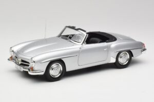Mercedes 190 SL W121 Sølv Grå Minichamps 1:18 100037031 Metal