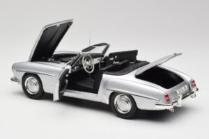 Mercedes 190 SL W121 Sølv Grå Minichamps 1:18 100037031 Metal — billede 5 af 8