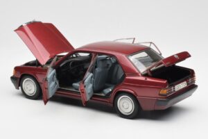 Mercedes 190E W201 2.0 Rød Dealer Edition AUTOart 1:18 B66040383 Metal — billede 5 af 8