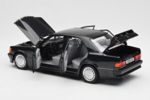 Mercedes 190E 2.3-16 W201 Sort Forhandlerudgave Norev 1:18 B66040663 Metal — billede 5 af 8