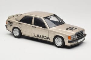 Mercedes 190E 2.3-16 W201 #1 N. Lauda Race of Champions Nurburgring 1984 AUTOart 1:18 88431 Metal — billede 6 af 8
