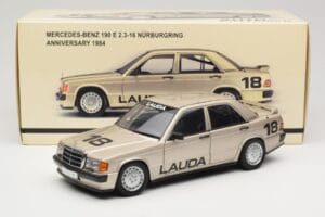 Mercedes 190E 2.3-16 W201 #1 N. Lauda Race of Champions Nurburgring 1984 AUTOart 1:18 88431 Metal — billede 8 af 8
