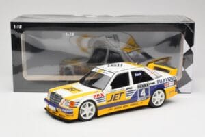 Mercedes 190E 2.5-16 EVO 1 W201 Team MS-Jet #4 R. Asch DTM 1989 Minichamps 1:18 155893604 Metal — billede 6 af 6