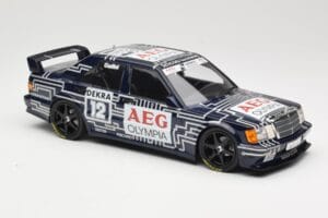 Mercedes 190E 2.5-16 EVO 1 W201 Team Snobeck #12 A. Cudini DTM 1989 Minichamps 1:18 155893612 Metal — billede 4 af 6