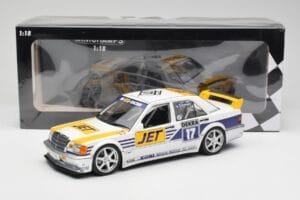 Mercedes 190E 2.5-16 EVO I W201 #17 Team MS-Jet J. van Ommen DTM 1990 Minichamps 1:18 155903617 Metal — billede 6 af 6