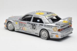 Mercedes 190E 2.5-16 EVO II W201 #10 Zung Fu B. Schneider Guia Race Macau 1992 Minichamps 1:18 155923610 Metal — billede 4 af 6