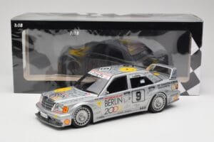 Mercedes 190E 2.5-16 EVO II W201 #9 Zung Fu K. Ludwig Guia Race Macau 1992 Minichamps 1:18 155923609 Metal — billede 6 af 6