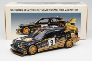Mercedes 190E 2.5-16 Evo II #9 K. Ludwig Macau GP 3rd Place 1991 AUTOart 1:18 89135 Metal — billede 8 af 8