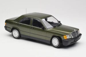 Mercedes 190E W201 Grøn Metallic Minichamps 1:18 155037001 Metal — billede 4 af 6