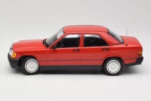 Mercedes 190E W201 Rød Minichamps 1:18 155037000 Metal — billede 3 af 6