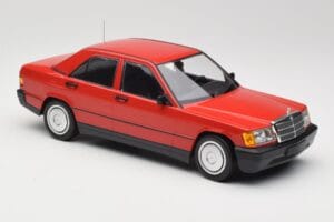 Mercedes 190E W201 Rød Minichamps 1:18 155037000 Metal — billede 4 af 6
