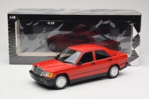 Mercedes 190E W201 Rød Minichamps 1:18 155037000 Metal — billede 6 af 6
