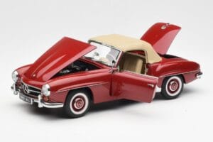 Mercedes 190SL W198 Rød AUTOart 1:18 76116 Metal — billede 2 af 8