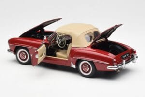 Mercedes 190SL W198 Rød AUTOart 1:18 76116 Metal — billede 5 af 8