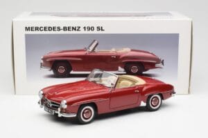Mercedes 190SL W198 Rød AUTOart 1:18 76116 Metal — billede 8 af 8