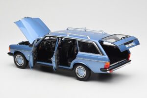 Mercedes 200 S123 T-Model Diamond Blå Forhandlerudgave Norev 1:18 B66040671 Metal — billede 5 af 8