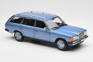 Mercedes 200 S123 T-Model Diamond Blå Forhandlerudgave Norev 1:18 B66040671 Metal — billede 6 af 8