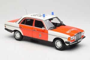 Mercedes 200 W123 Ambulance Hvid Norev 1:18 183834 Metal — billede 4 af 8