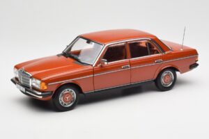 Mercedes 200 W123 English Rød Forhandlerudgave Norev 1:18 B66040653 Metal