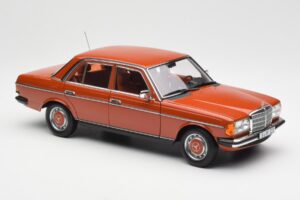 Mercedes 200 W123 English Rød Forhandlerudgave Norev 1:18 B66040653 Metal — billede 6 af 8