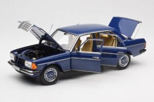 Mercedes 200 W123 Surf Blå Norev 1:18 183710 Metal — billede 2 af 8