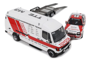 Mercedes 208D + Toyota Celica ST165 Gr.A RAC Safari 1990 Otto 1:18 OT480 Resin — billede 2 af 4