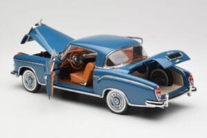 Mercedes 220 SE W128 Blå Sun Star 1:18 3561 Metal — billede 5 af 8