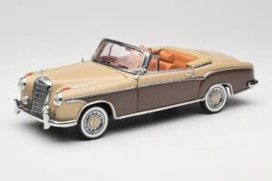 Mercedes 220 SE W128 Cabriolet Bronze Rød Sun Star 1:18 3572 Metal