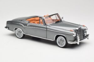 Mercedes 220 SE W128 Cabriolet Grey Metallic Sun Star 1:18 3352-M1 Metal — billede 6 af 8
