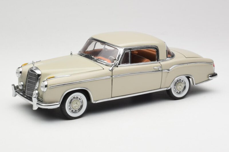 Mercedes 220 SE W128 Coupe Lysegrå Sun Star 1:18 3568 Metal