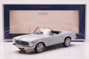 Mercedes 230 SL W113 Pagoda Grå Norev 1:18 183990 Metal — billede 8 af 8