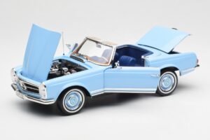 Mercedes 230 SL W113 Pagoda Horizon Blå Forhandlerudgave Norev 1:18 B66040633 Metal — billede 2 af 10