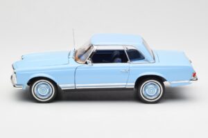 Mercedes 230 SL W113 Pagoda Horizon Blå Forhandlerudgave Norev 1:18 B66040633 Metal — billede 5 af 10