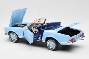 Mercedes 230 SL W113 Pagoda Horizon Blå Forhandlerudgave Norev 1:18 B66040633 Metal — billede 7 af 10
