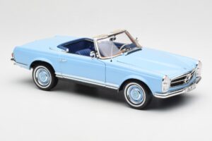 Mercedes 230 SL W113 Pagoda Horizon Blå Forhandlerudgave Norev 1:18 B66040633 Metal — billede 8 af 10