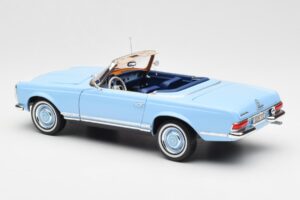 Mercedes 230 SL W113 Pagoda Horizon Blå Forhandlerudgave Norev 1:18 B66040633 Metal — billede 9 af 10