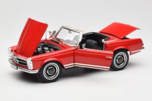 Mercedes 230 SL W113 Pagoda Rød Norev 1:18 B660640596 Metal — billede 2 af 8