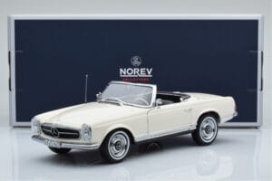 Mercedes 230 SL W113 Pagoda Hvid Begrænset Udgave Norev 1:18 183768 Metal — billede 9 af 9