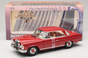 Mercedes 280 SE Coupe Rød Norev 1:18 183527 Metal — billede 6 af 6