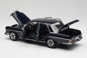 Mercedes 280 SE W108 Midnight Blå Norev 1:18 B66040597 Metal — billede 5 af 8