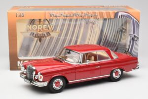 Mercedes 280 SE W108 Rød Norev 1:18 193527 Metal — billede 8 af 8