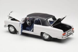Mercedes 280 SE W111 Cabriolet Lysegrå Norev 1:18 183530 Metal — billede 5 af 8