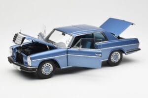 Mercedes 280C/8 W114 Coupe Blå Metallic AUTOart 1:18 76187 Metal — billede 2 af 8