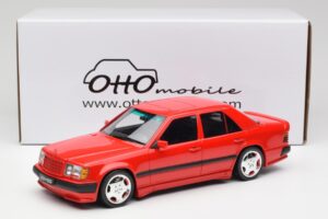 Mercedes 300E W124 6.0 AMG Signal Rød Otto 1:18 OT1104 Resin — billede 6 af 6